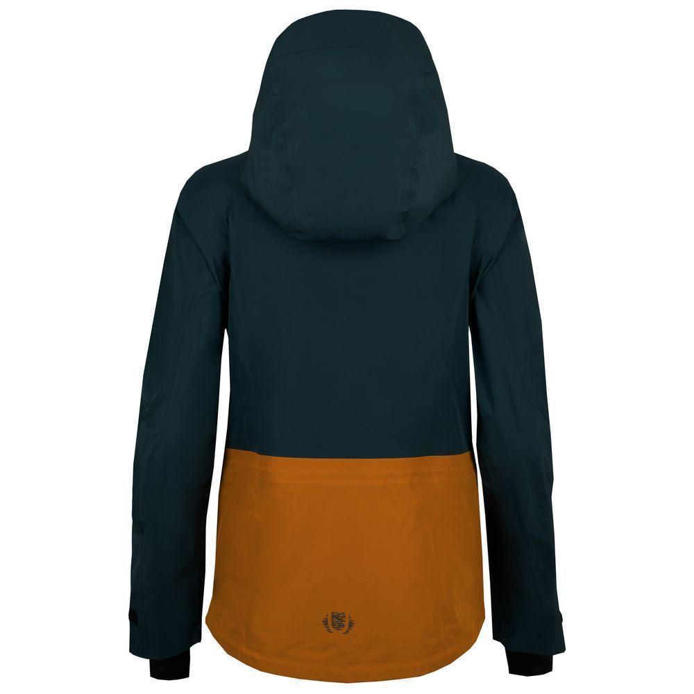 Untrakt Womens Obsidian 3L Shell Ski Jacket (Petrol/Mustard) - Unbound Supply Co.
