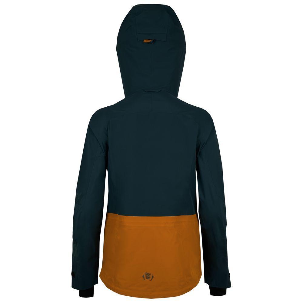 Untrakt Womens Obsidian 3L Shell Ski Jacket (Petrol/Mustard) - Unbound Supply Co.