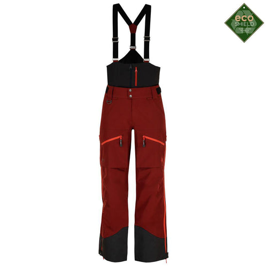 Untrakt Womens Obsidian 3L Shell Ski Trousers (Rust/Beacon) - Unbound Supply Co.
