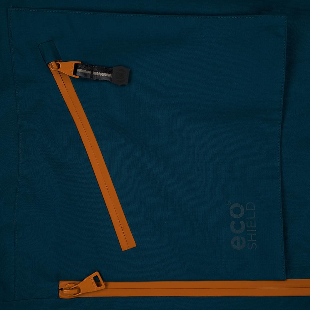 Untrakt Womens Obsidian 3L Shell Ski Trousers (Teal/Mustard) - Unbound Supply Co.