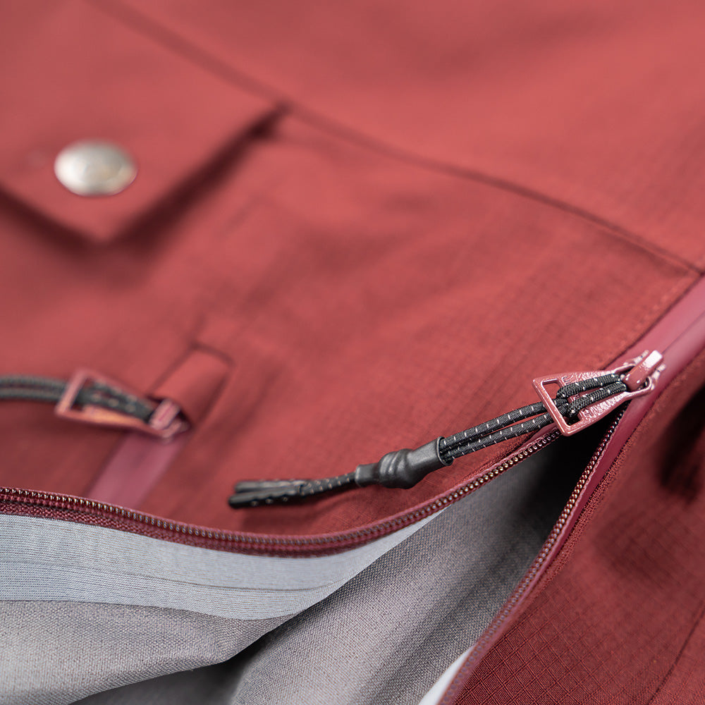 Womens Quartz 3L Shell Anorak (Burgundy) - Untrakt