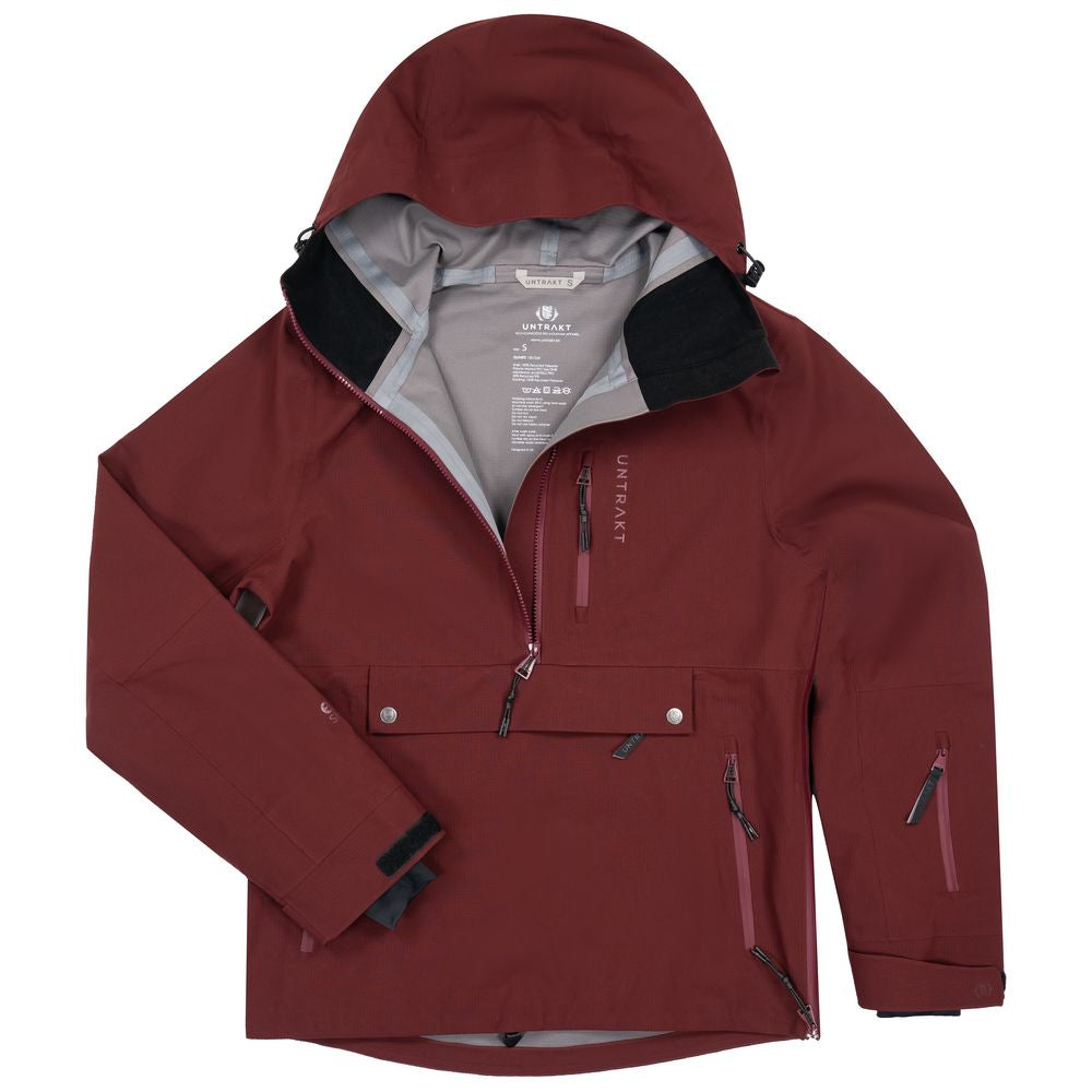 Womens Quartz 3L Shell Anorak (Burgundy) - Untrakt