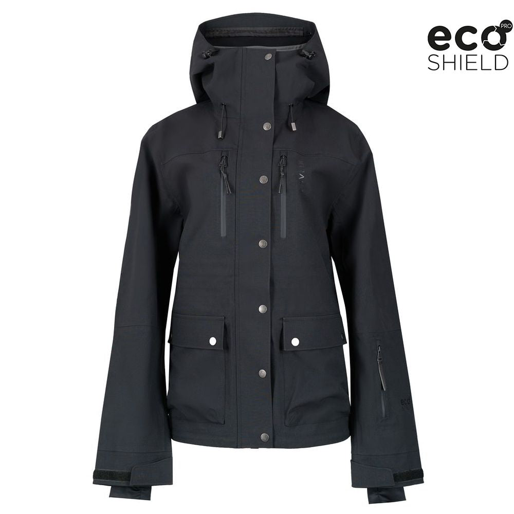 Womens Quartz 3L Shell Jacket (Coal) - Untrakt