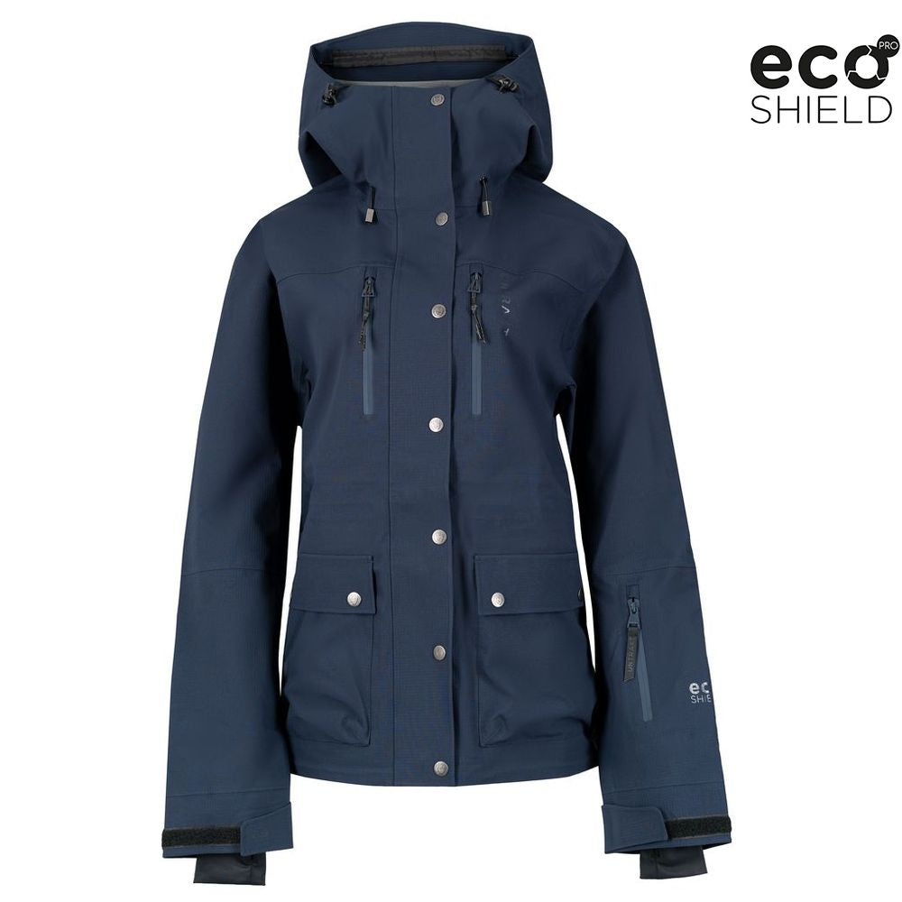 Womens Quartz 3L Shell Jacket (Navy) - Untrakt