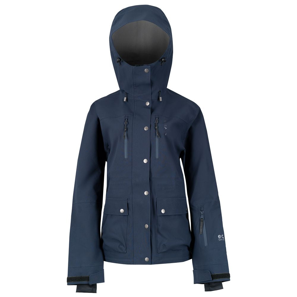 Womens Quartz 3L Shell Jacket (Navy) - Untrakt