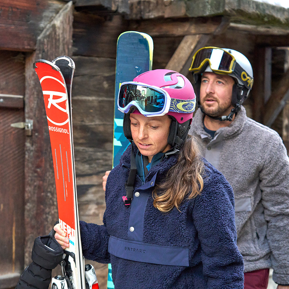 Womens Wulfenite Fleece Jacket (Navy) - Untrakt