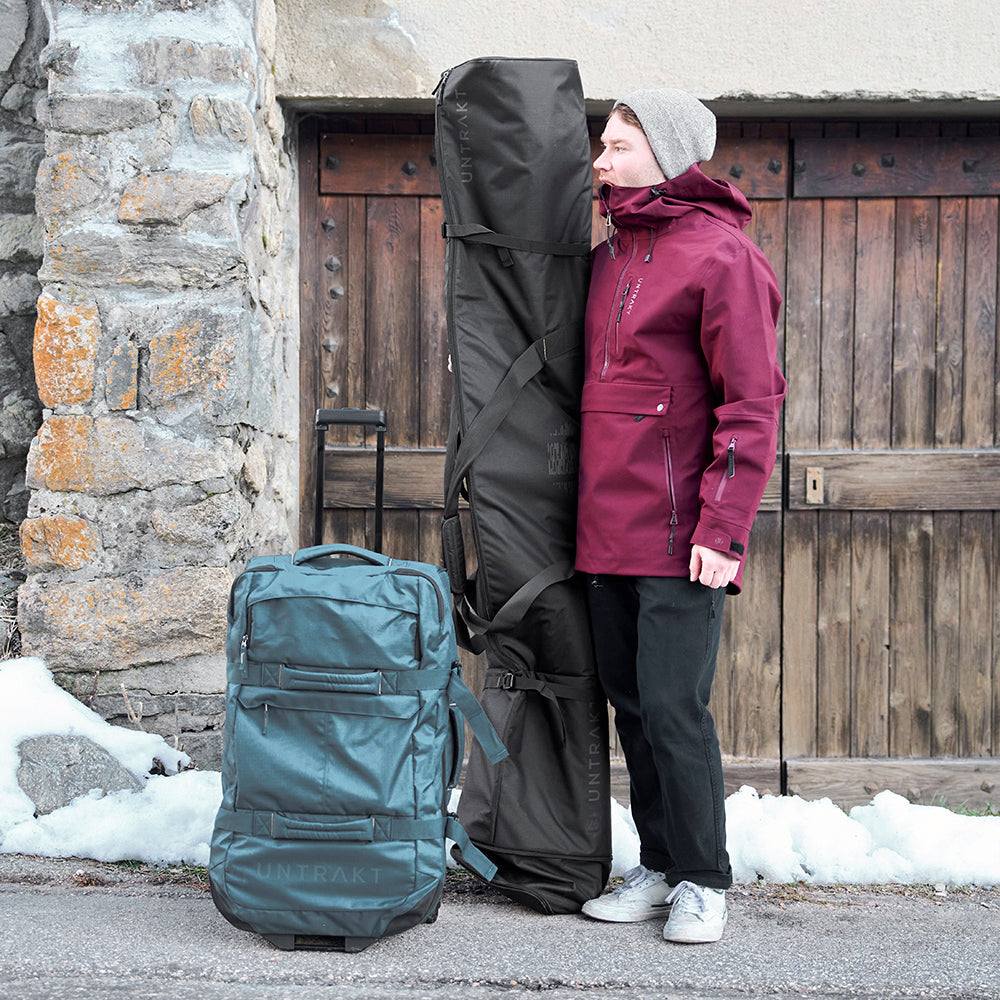 k2 double padded ski bag 2023 Padded Double Ski Bag (Coal) – UNTRAKT