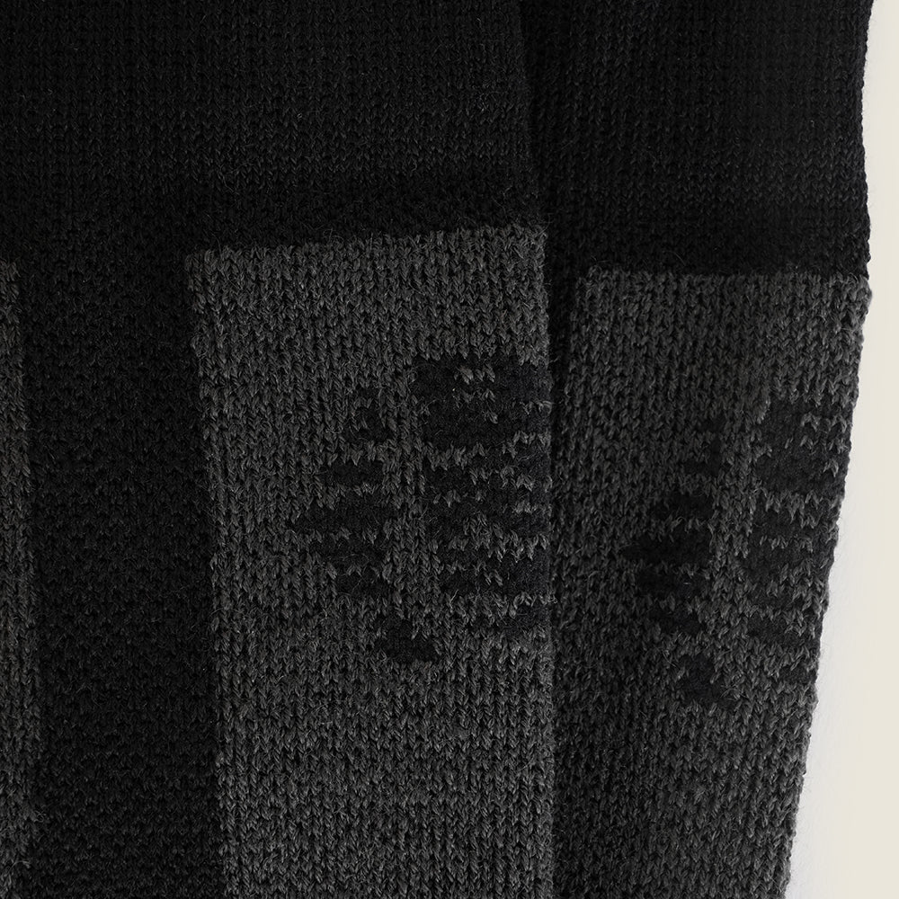 Pyrope Merino Blend Padded Socks (Black)