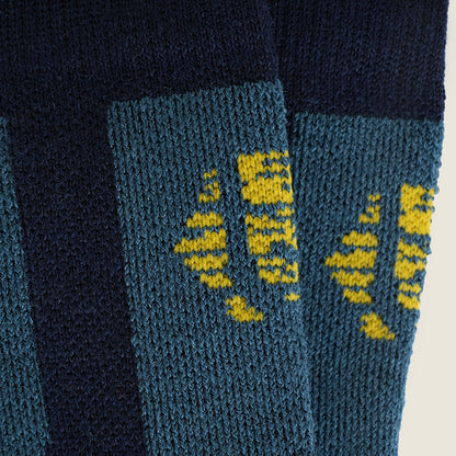 Pyrope Merino Blend Padded Socks (Navy)
