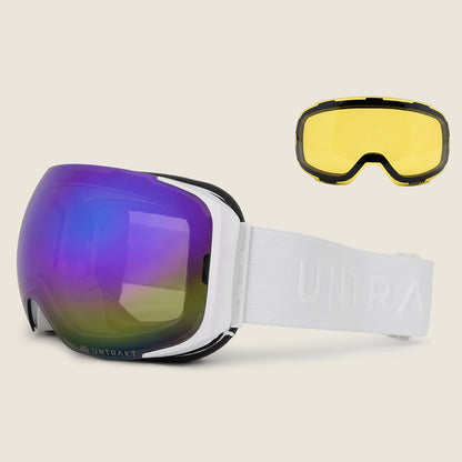 Tectonite Ski Goggles (White/Blue)