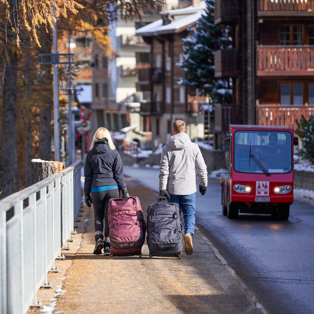 110L Split Roller Wheeled Bag (Burgundy) | Untrakt