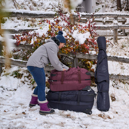 85L Split Roller Wheeled Bag (Burgundy) | Untrakt