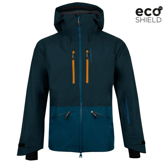 Mens Obsidian Pro 3L Shell Jacket (Petrol/Teal) | Untrakt