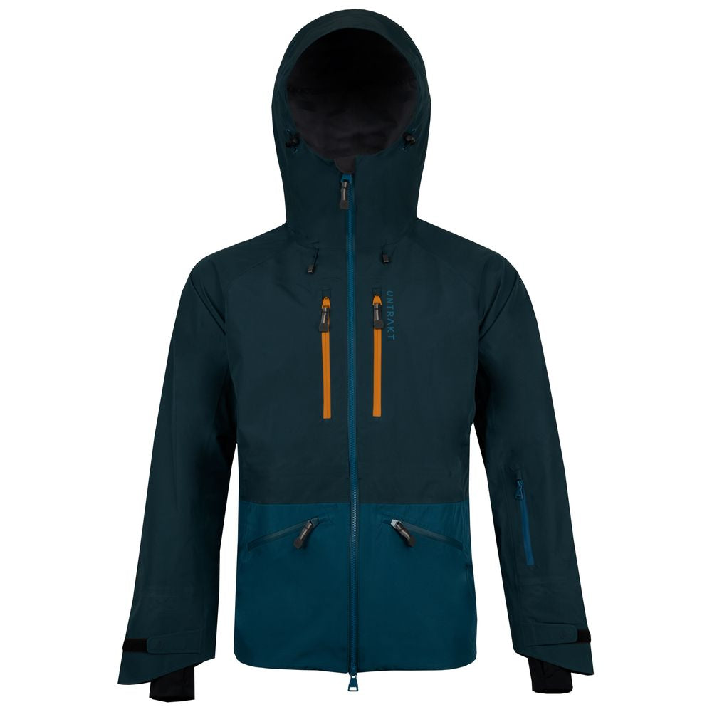 Mens Obsidian Pro 3L Shell Jacket (Petrol/Teal) | Untrakt