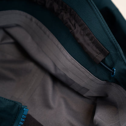 Mens Obsidian Pro 3L Shell Jacket (Petrol/Teal) | Untrakt