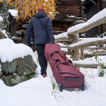 Ski Roller Bag (Burgundy) | Untrakt