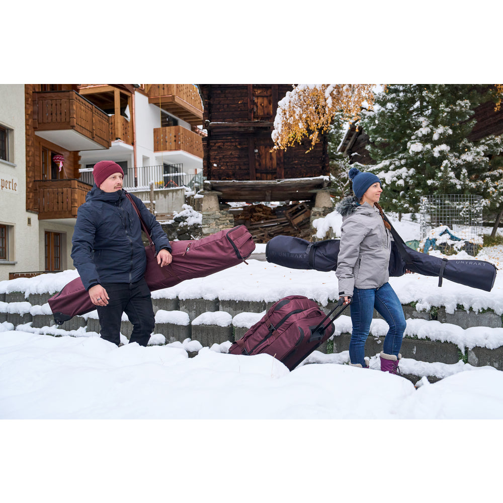 Ski Roller Bag (Burgundy) | Untrakt