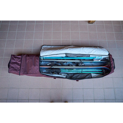 Ski Roller Bag (Burgundy) | Untrakt