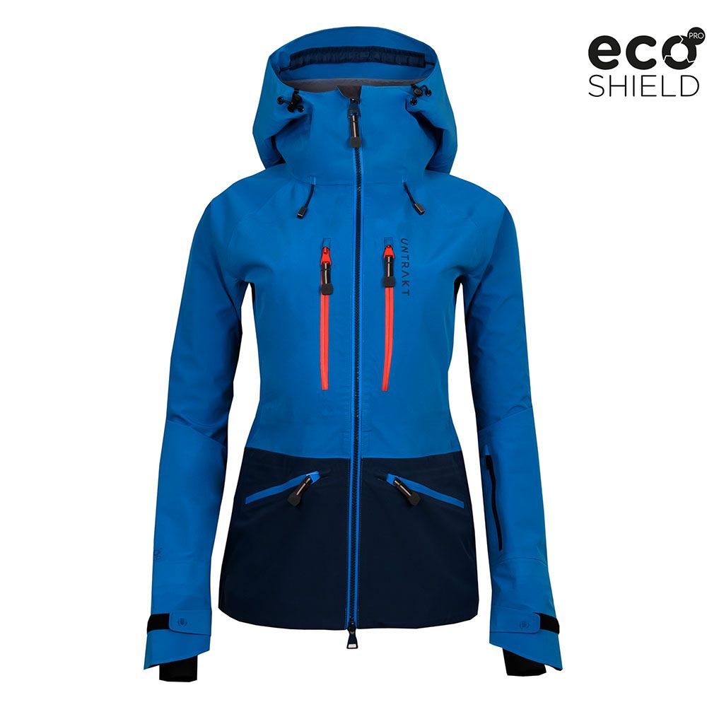 Womens Obsidian Pro 3L Shell Jacket (Bluebird/Ink) | Untrakt