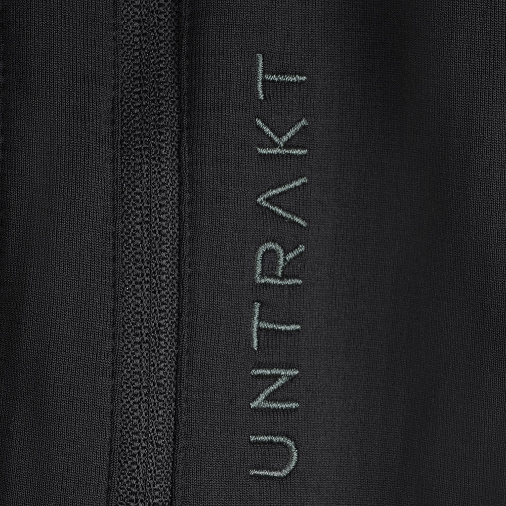 Womens Flurospar Hoodless Full Zip Grid Fleece (Black)