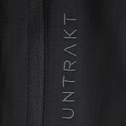 Womens Flurospar Hoodless Full Zip Grid Fleece (Black)