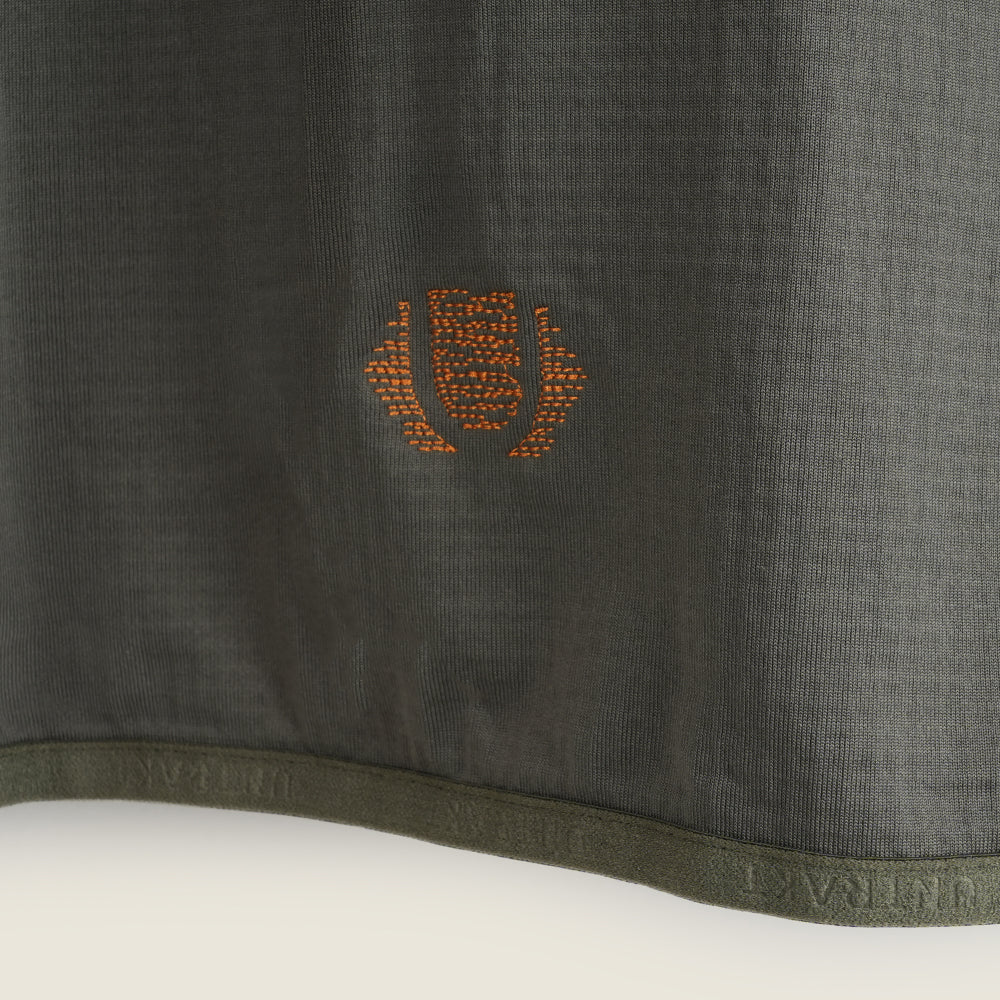 Womens Flurospar Hoodless Full Zip Grid Fleece (Khaki)