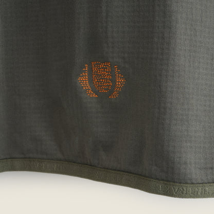 Womens Flurospar Hoodless Full Zip Grid Fleece (Khaki)