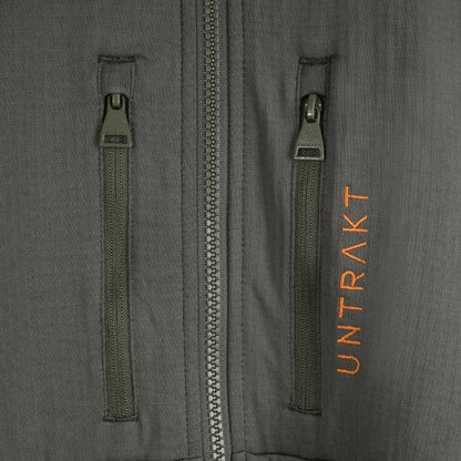 Womens Flurospar Hoodless Full Zip Grid Fleece (Khaki)