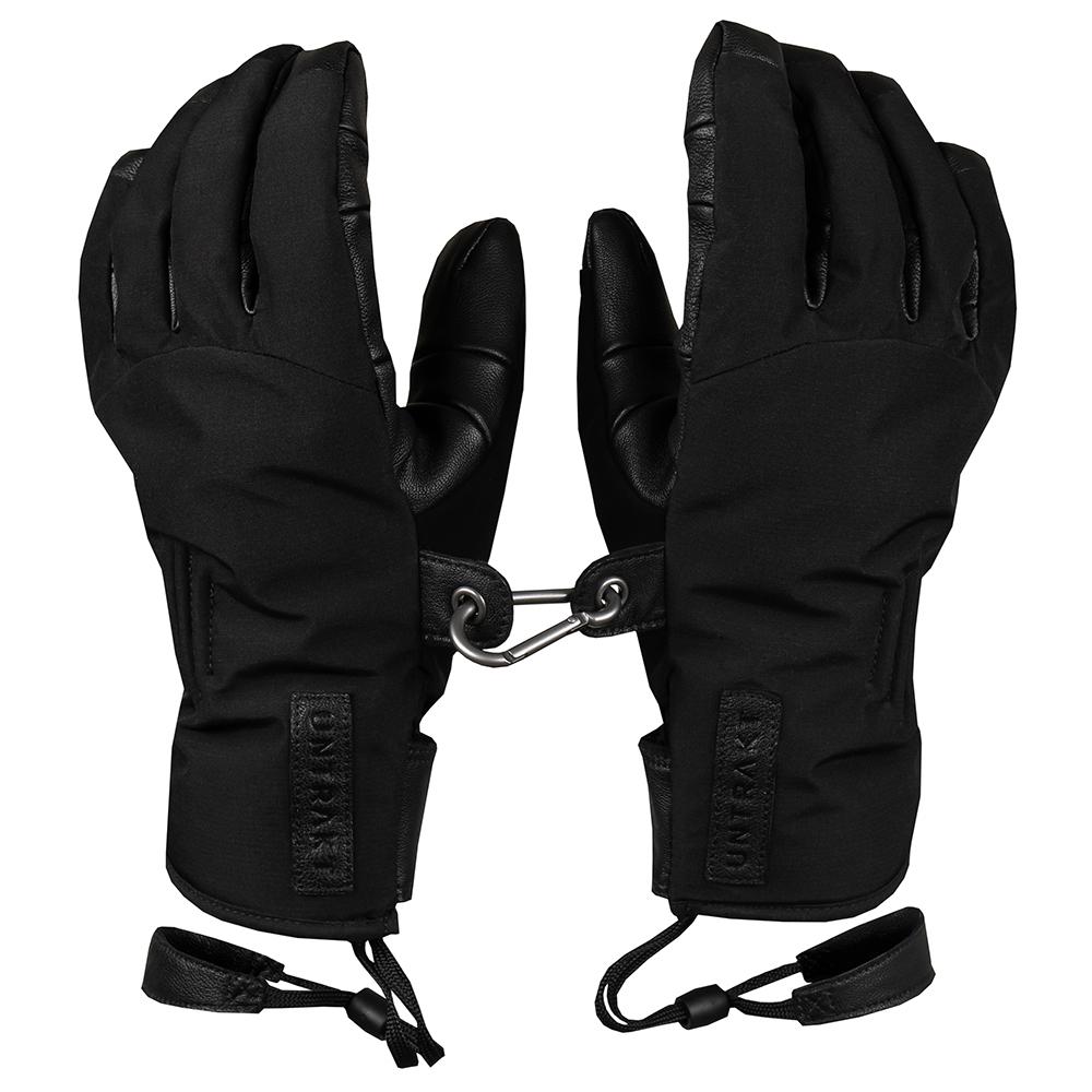 Untrakt Felsic Leather Ski Gloves (Black) - Unbound Supply Co.