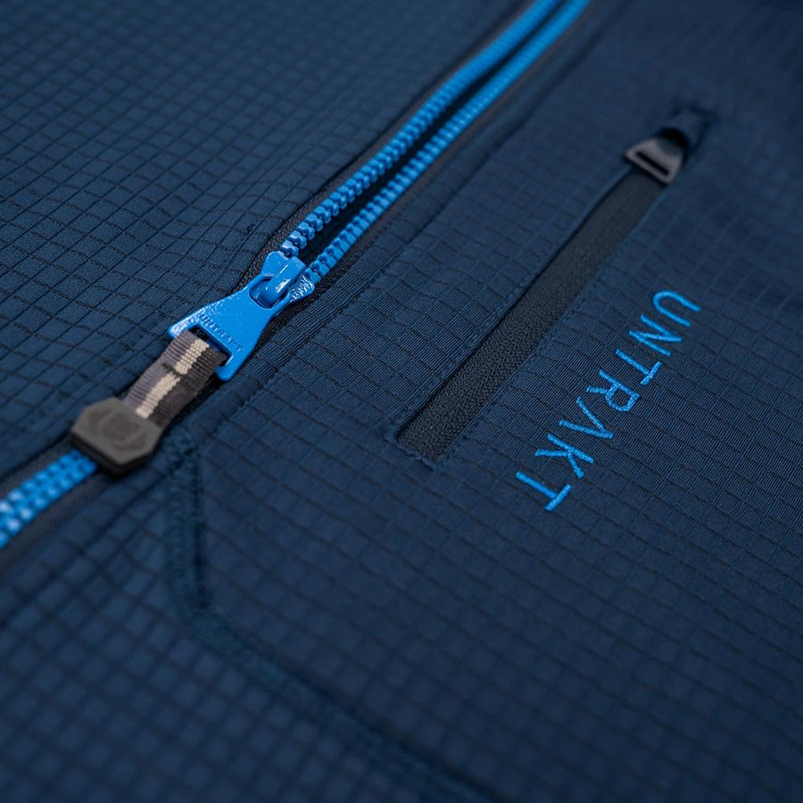 Untrakt Mens Andesine Fleece Jacket (Ink/Bluebird) - Unbound Supply Co.