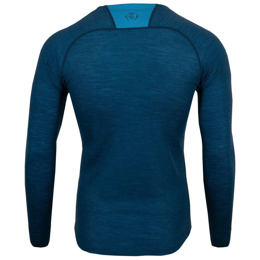 Untrakt Mens Celestine Merino Blend Long Sleeve Baselayer (Ink/Bluebird) - Unbound Supply Co.