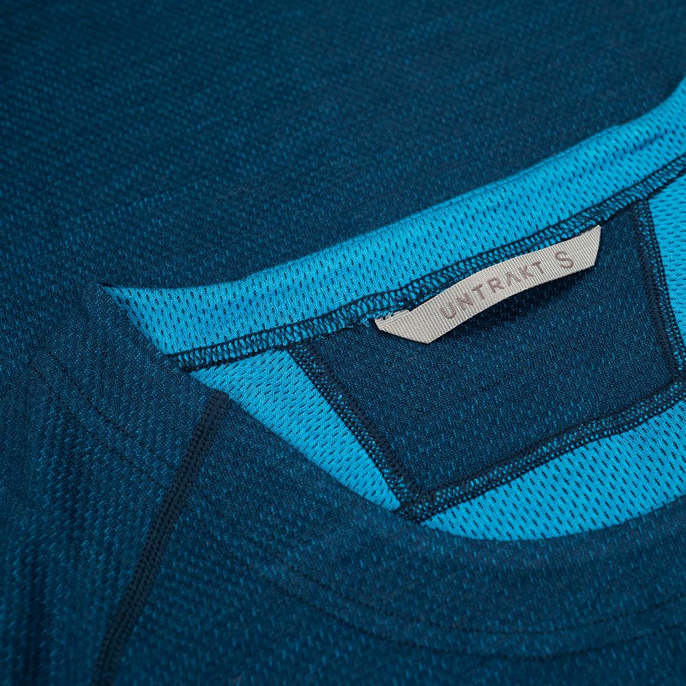 Untrakt Mens Celestine Merino Blend Long Sleeve Baselayer (Ink/Bluebird) - Unbound Supply Co.