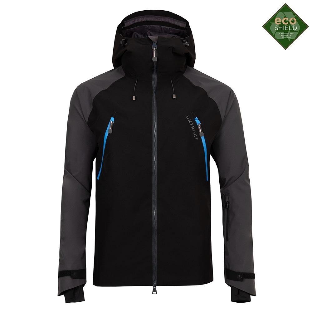Untrakt Mens Feldspar 2L Shell Ski Jacket (Black/Granite) - Unbound Supply Co.
