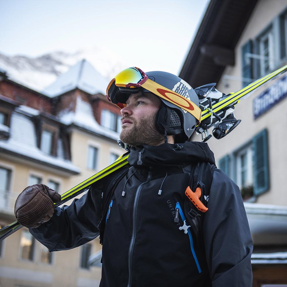 Untrakt Mens Feldspar 2L Shell Ski Jacket (Black/Granite) - Unbound Supply Co.