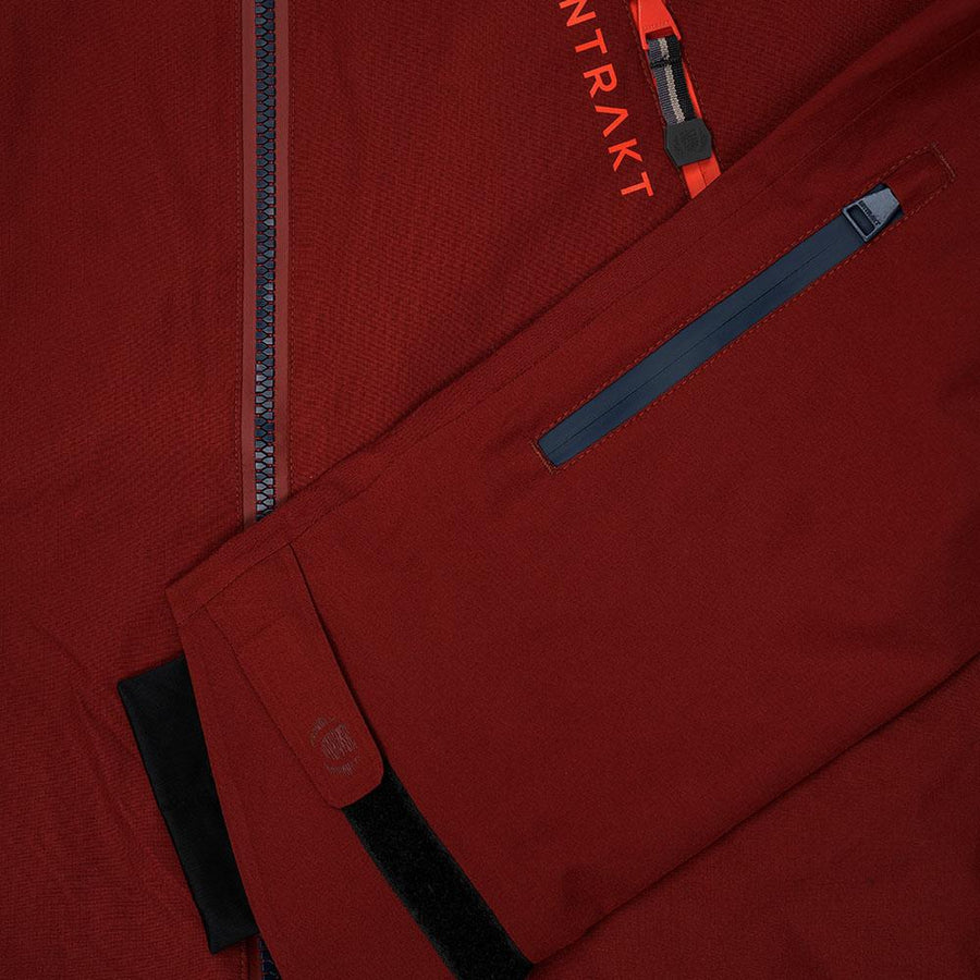 Untrakt Mens Feldspar 2L Shell Ski Jacket (Rust/Beacon/Ink) - Unbound Supply Co.