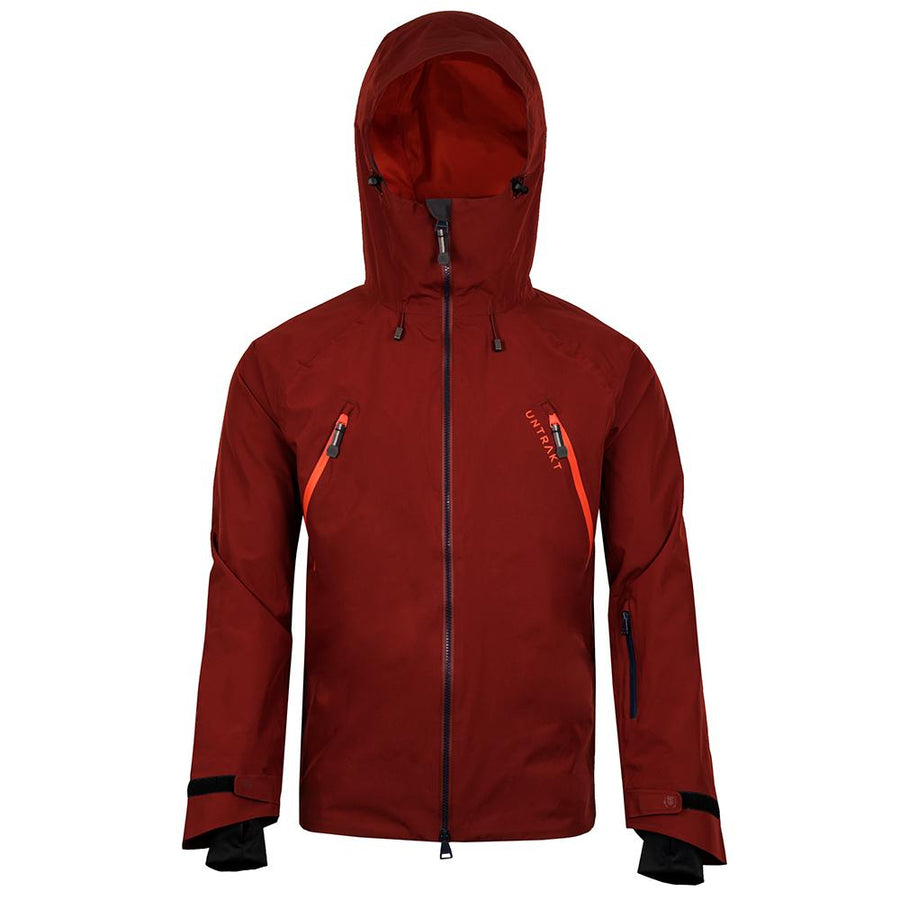 Untrakt Mens Feldspar 2L Shell Ski Jacket (Rust/Beacon/Ink) - Unbound Supply Co.
