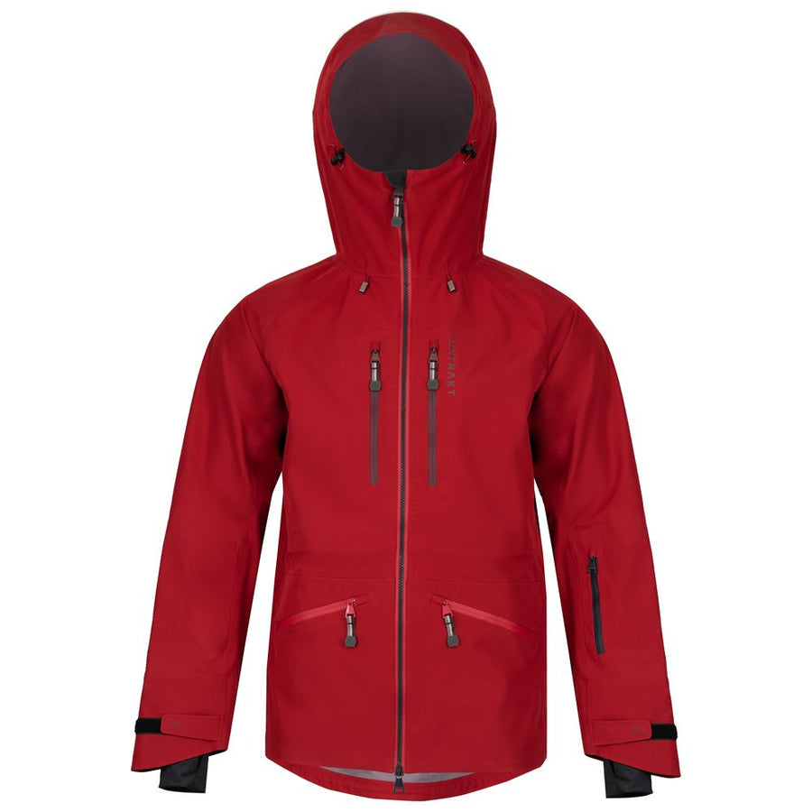 Untrakt Mens Obsidian 3L Shell Jacket (Cherry) - Untrakt