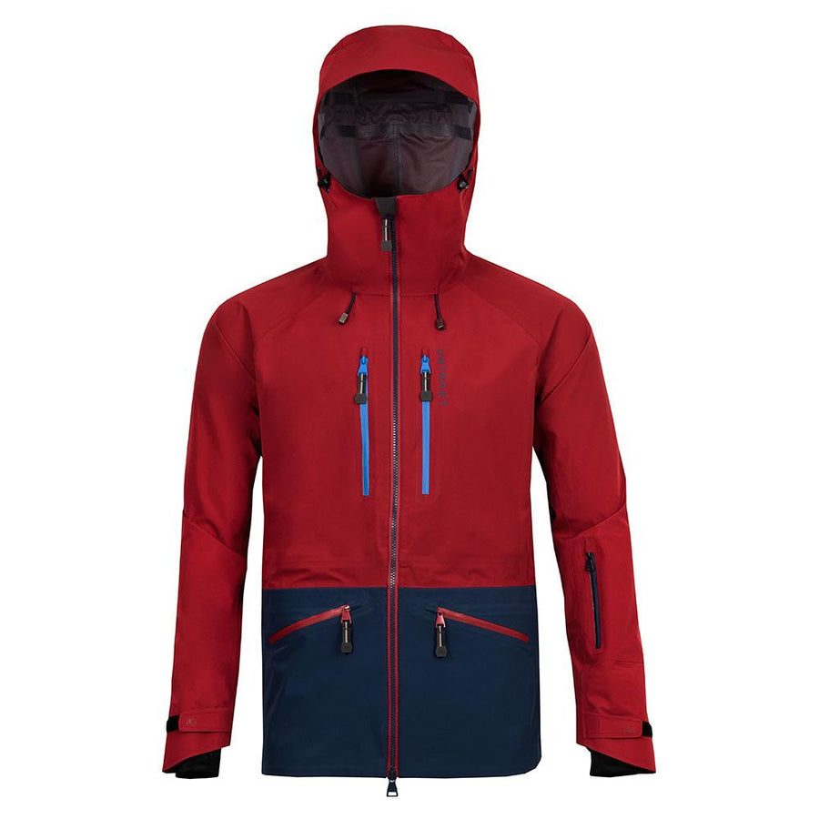 Untrakt Mens Obsidian 3L Shell Ski Jacket (Cherry/Ink) - Unbound Supply Co.