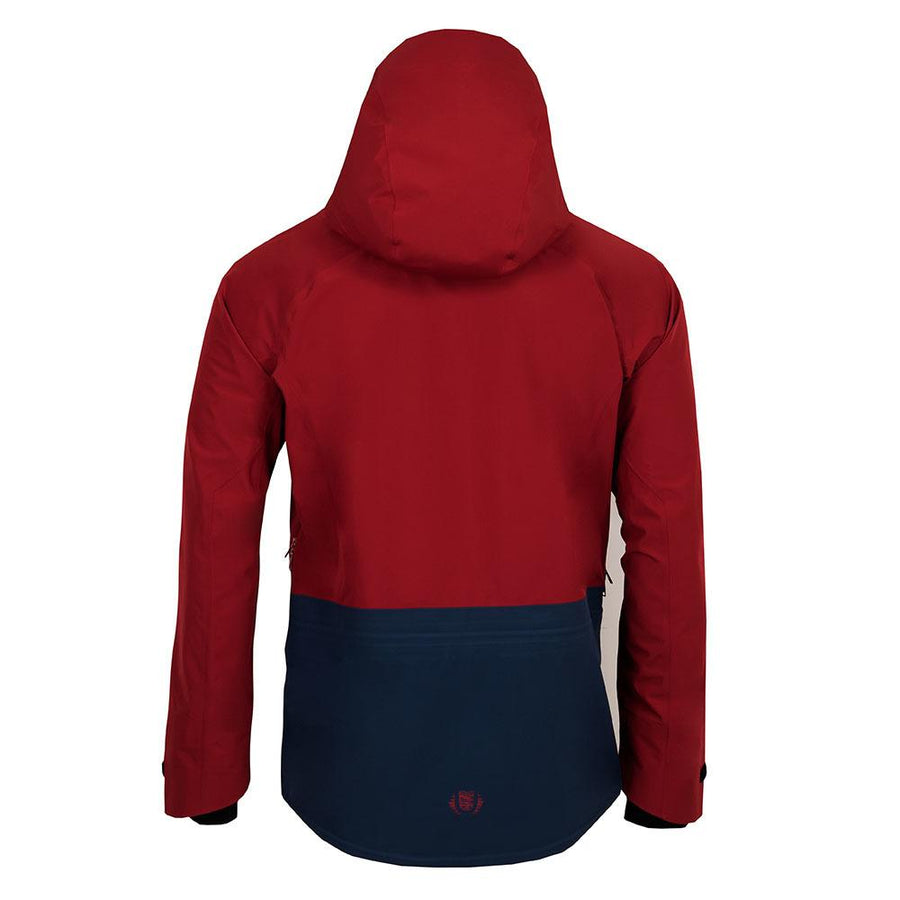 Untrakt Mens Obsidian 3L Shell Ski Jacket (Cherry/Ink) - Unbound Supply Co.