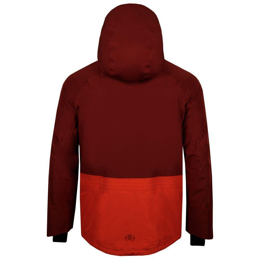 Untrakt Mens Obsidian 3L Shell Ski Jacket (Rust/Beacon) - Unbound Supply Co.