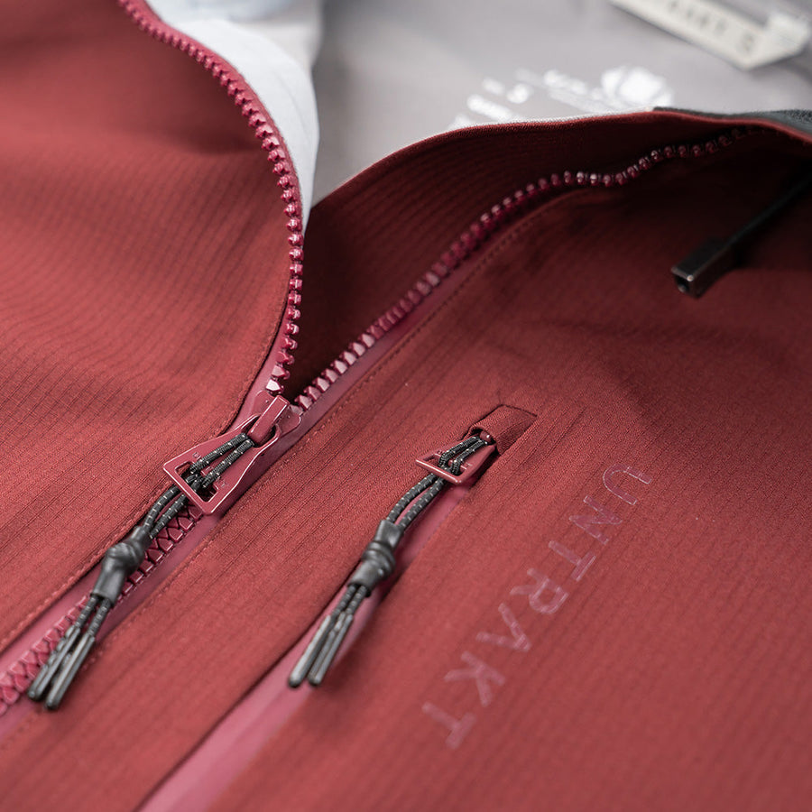 Mens Quartz 3L Shell Anorak (Burgundy) - Untrakt