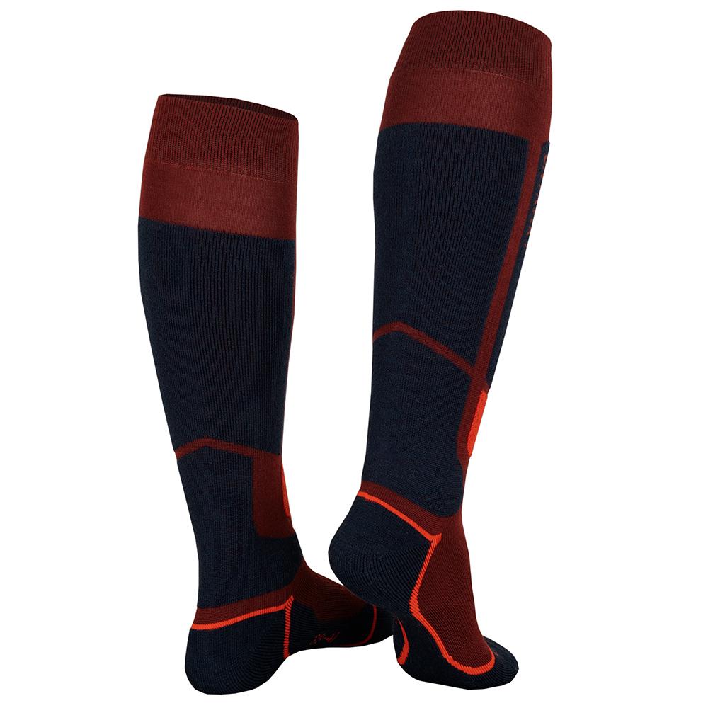 Untrakt Onyx Ski Socks (Rust/Ink) - Unbound Supply Co.