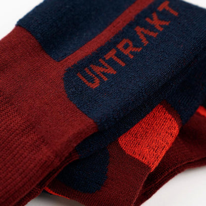 Untrakt Onyx Ski Socks (Rust/Ink) - Unbound Supply Co.