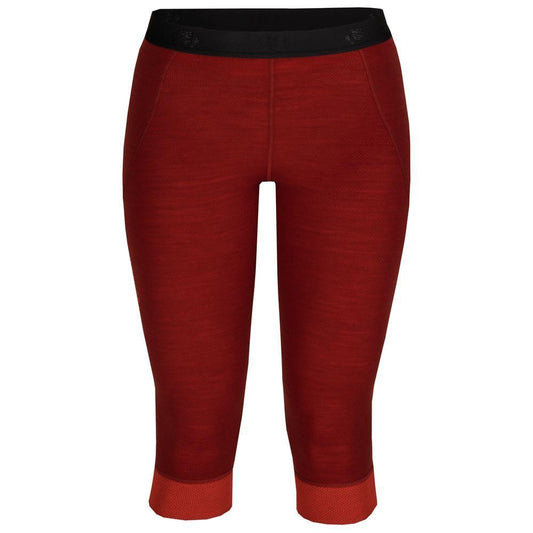 Untrakt Womens Celestine Merino Blend 3/4 Tights (Rust/Beacon) - Unbound Supply Co.