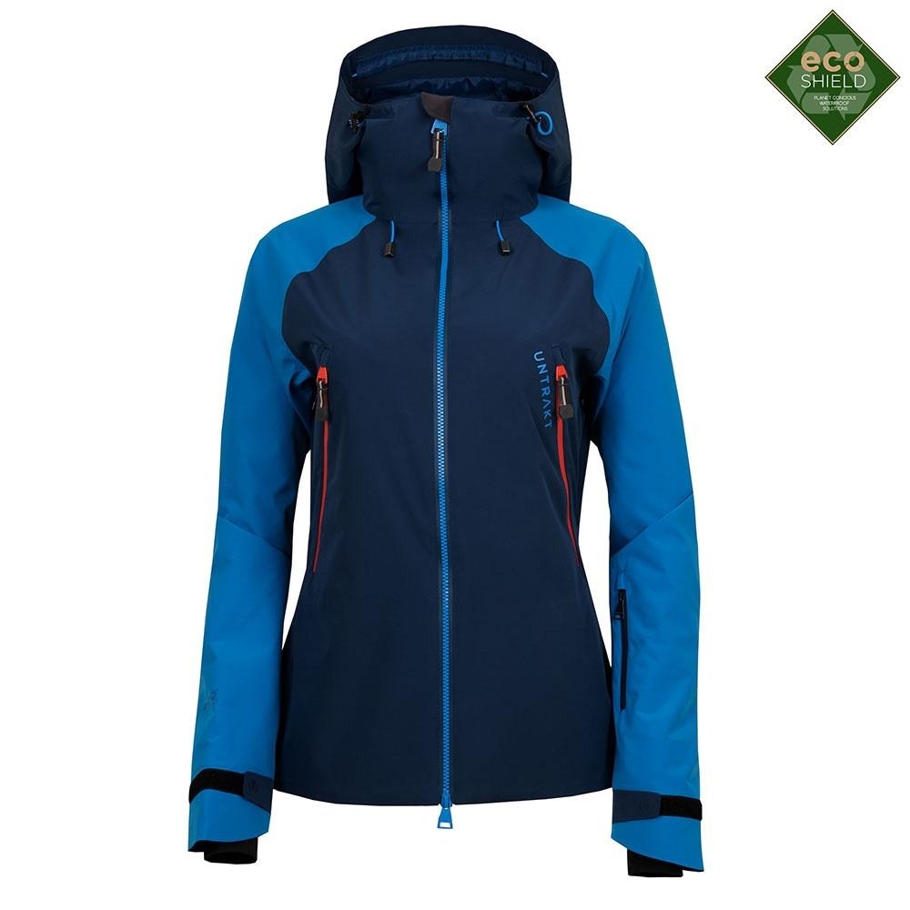Bluebird Jacket Untrakt | Womens Feldspar 2L Shell Ski Jacket (Ink/Bluebird) – UNTRAKT