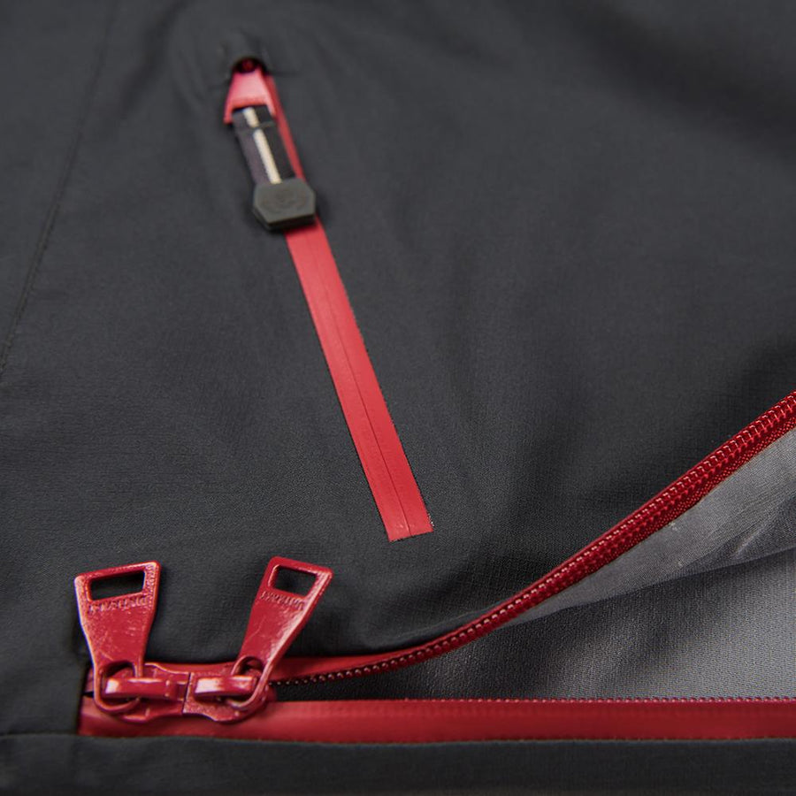 Untrakt Womens Obsidian 3L Shell Ski Trousers (Granite/Cherry) - Unbound Supply Co.