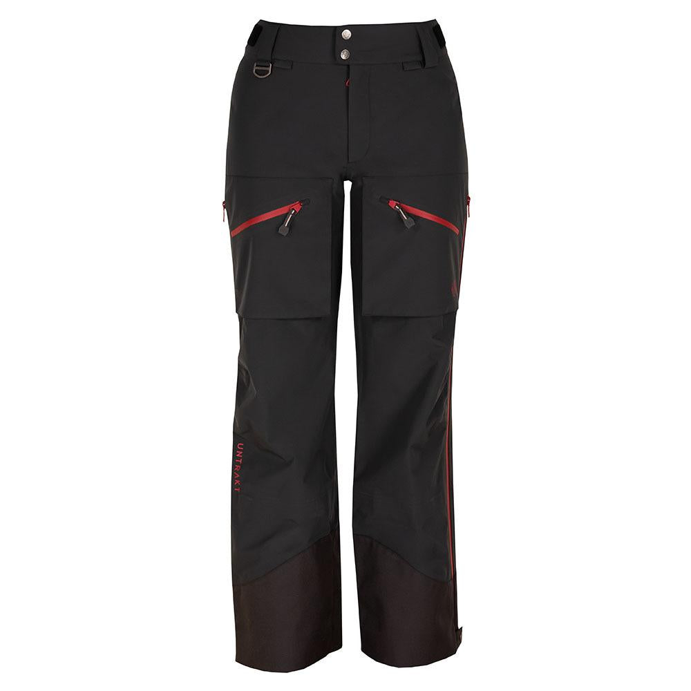 Untrakt Womens Obsidian 3L Shell Ski Trousers (Granite/Cherry) - Unbound Supply Co.