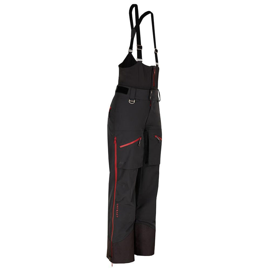 Untrakt Womens Obsidian 3L Shell Ski Trousers (Granite/Cherry) - Unbound Supply Co.