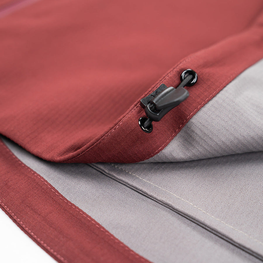 Womens Quartz 3L Shell Anorak (Burgundy) - Untrakt